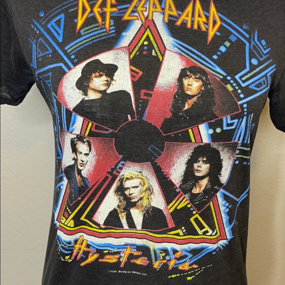Vintage Def Leppard Band Concert Tee 1988